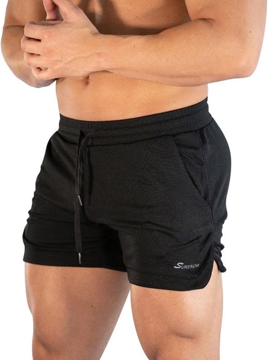 Mens Running Gym Shorts 3 Inch Breathable Lightweight Athletic Sport Shorts Training Workout Shorts with Pockets