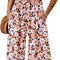 Women'S Casual Loose Overalls Jumpsuits One Piece Sleeveless Printed Wide Leg Long Pant Rompers with Pockets