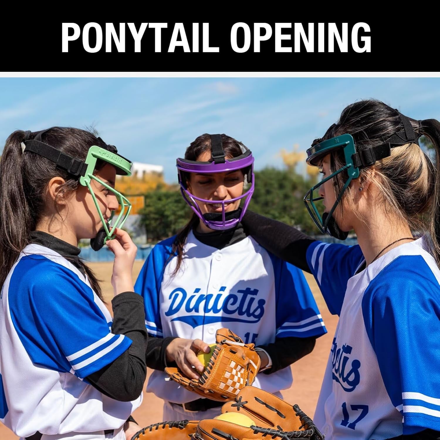Softball Face Mask, Lightweight, Comfortable, with Wide Field Vision, Durable and Safe Face Guards, Premium Protective Softball Fielder'S Mask